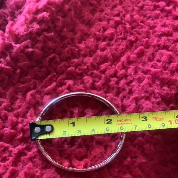 T Tahari and I.N.C. Crystal Bypass Bangle Bracelet - Picture 11 of 16